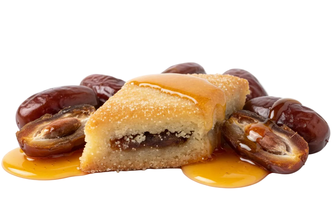 Makrout face avec dattes et miel